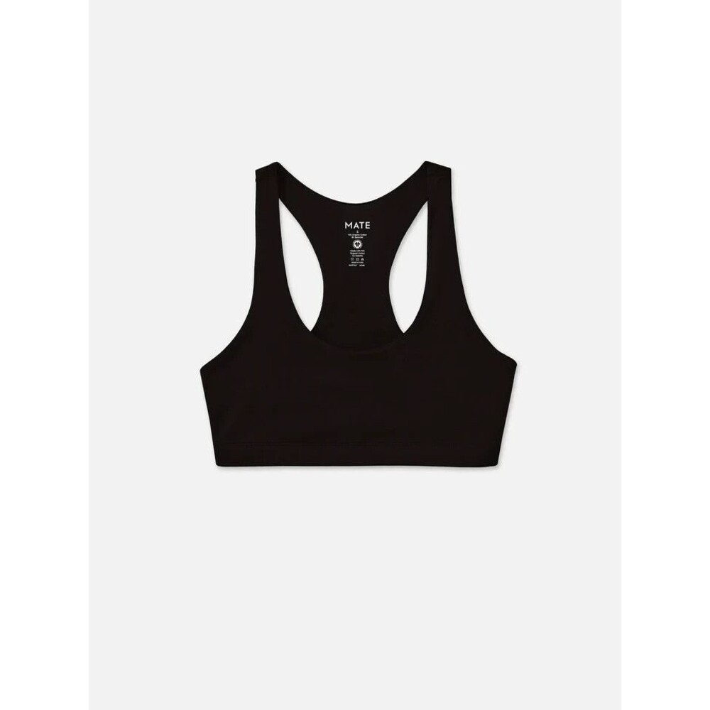 MATE the Label Black High-Waist Leggings with Black Racerback Sports Bra - Picture 12 of 13